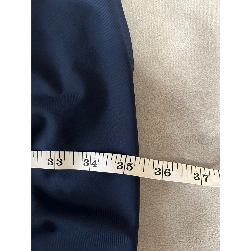 Spanx AirEssentials Short Sleeve Dress Romper Navy Blue Quarter Zip XL XL/XG/TG - Picture 5 of 6